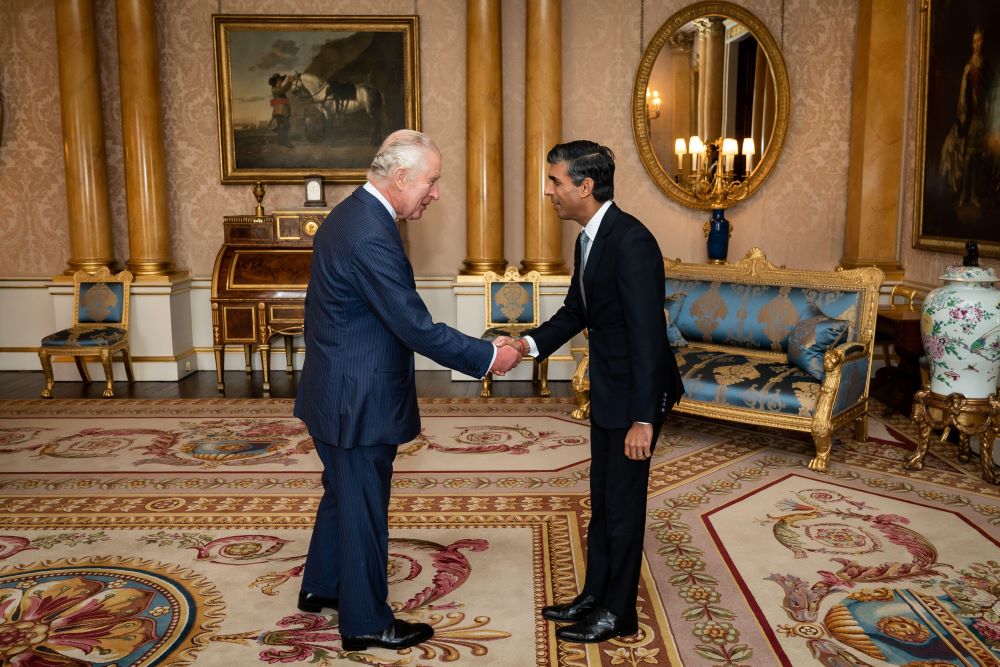 Prime Minister Rishi Sunak meets King Charles at Buckingham Palace